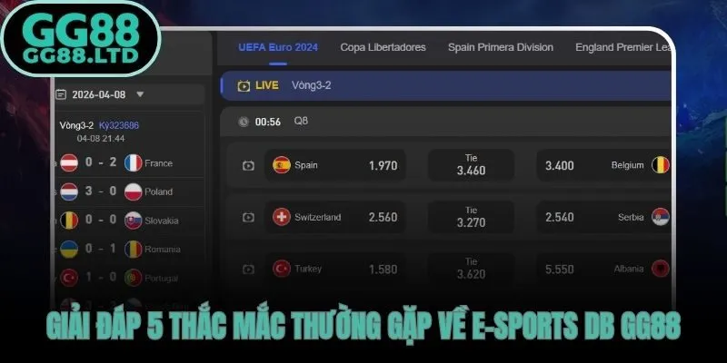Giải đáp các câu hỏi thường gặp của người chơi về sảnh E-Sports DB GG88